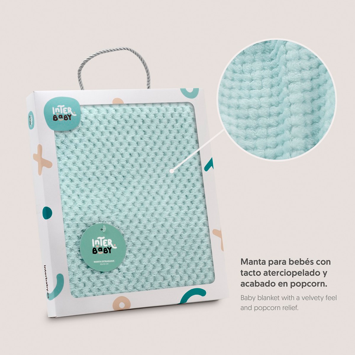 Manta popcorn Verde-4