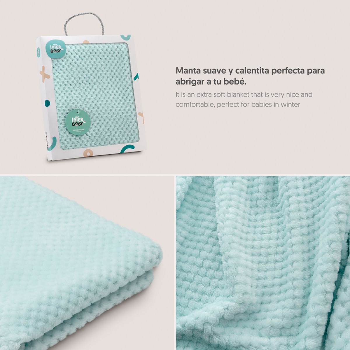 Manta popcorn Verde-5