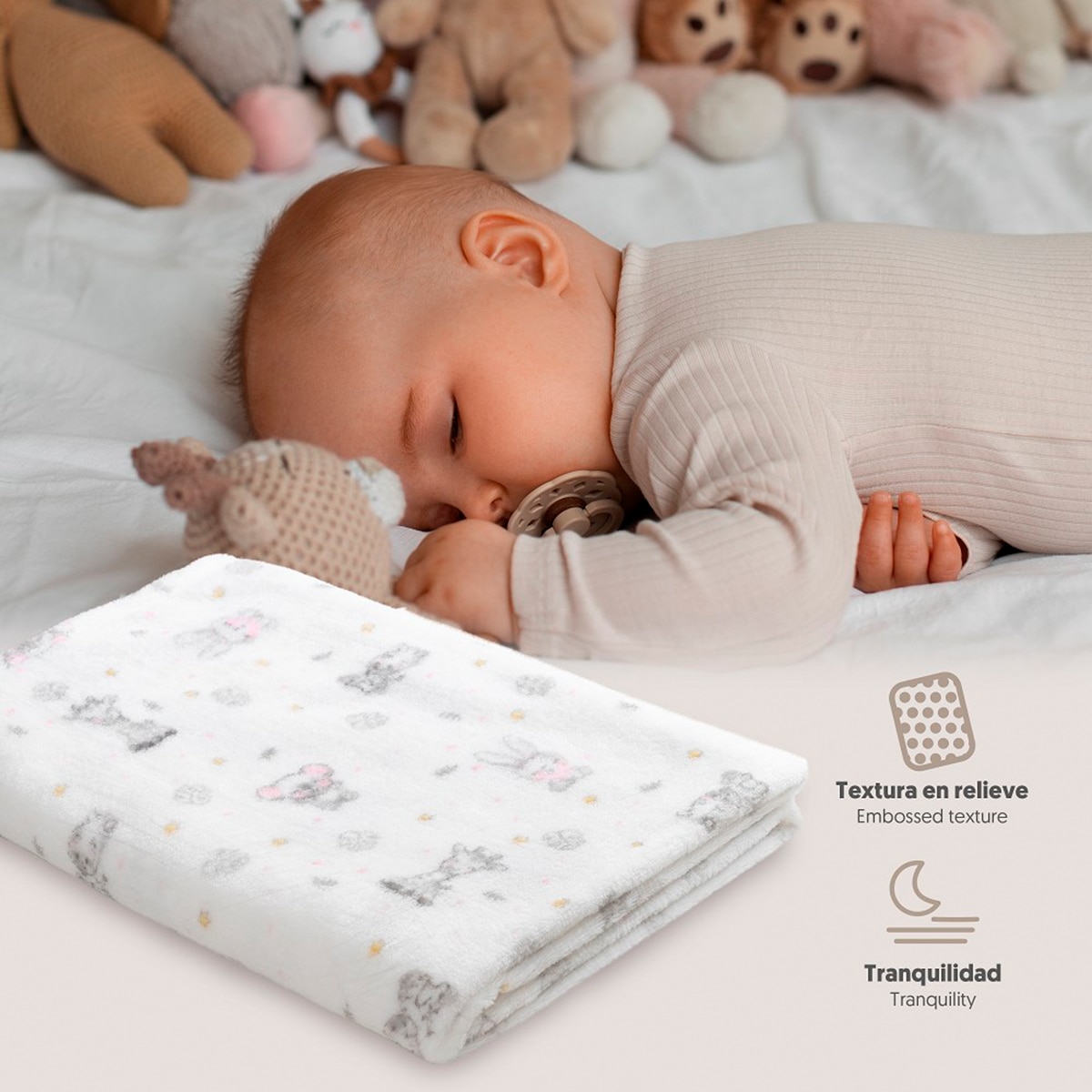 Manta estampada koala Rosa-6