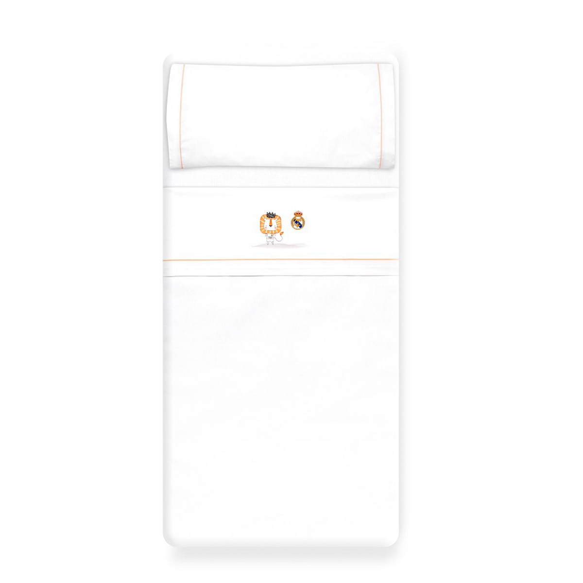 Triptico cuna real madrid leon escudo Blanco-3