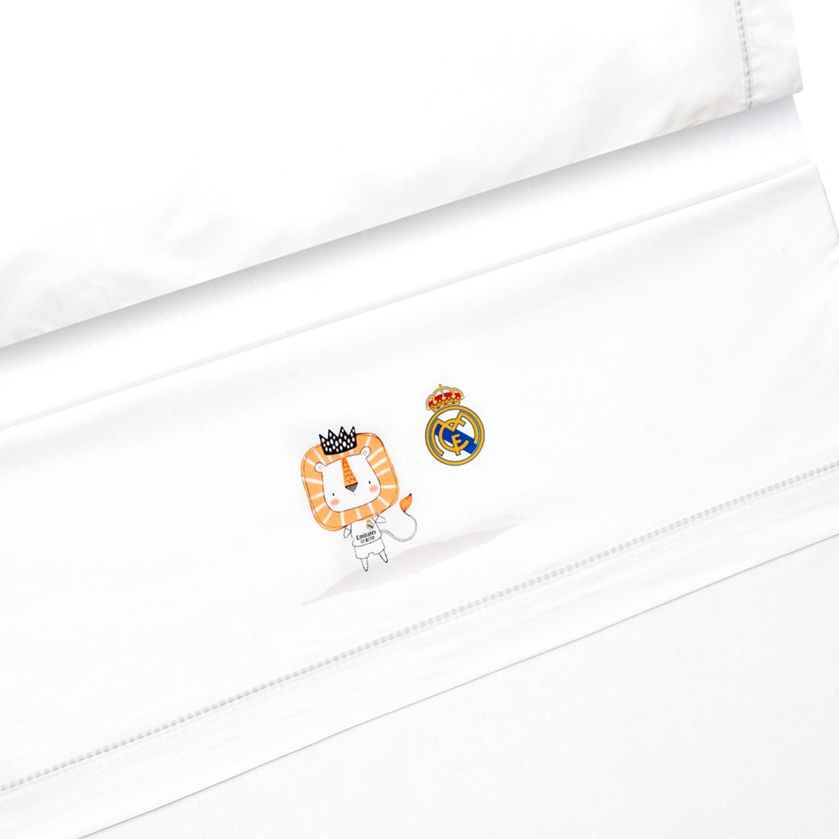 Triptico cuna real madrid leon escudo Blanco-2