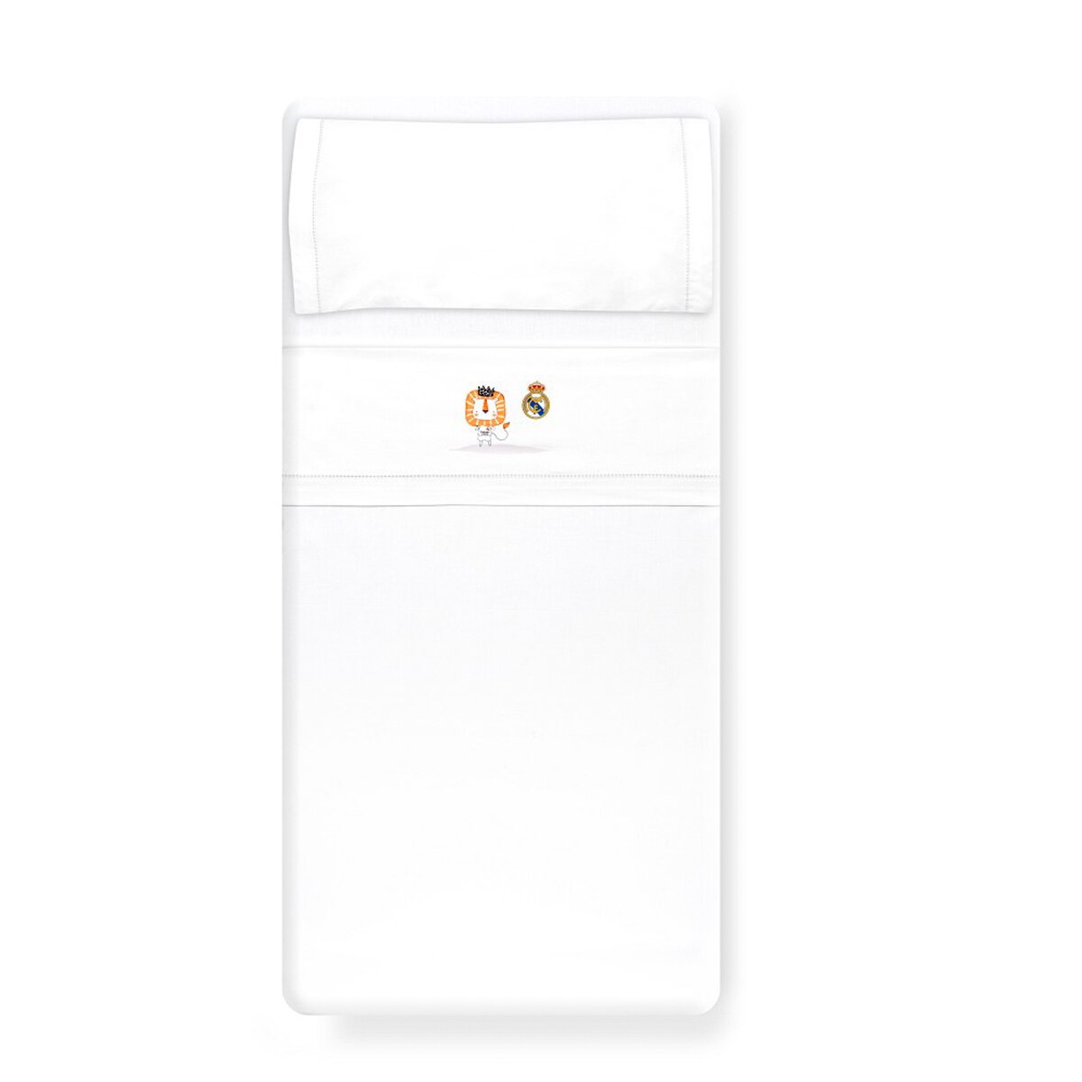 Triptico cuna real madrid leon escudo Blanco-3