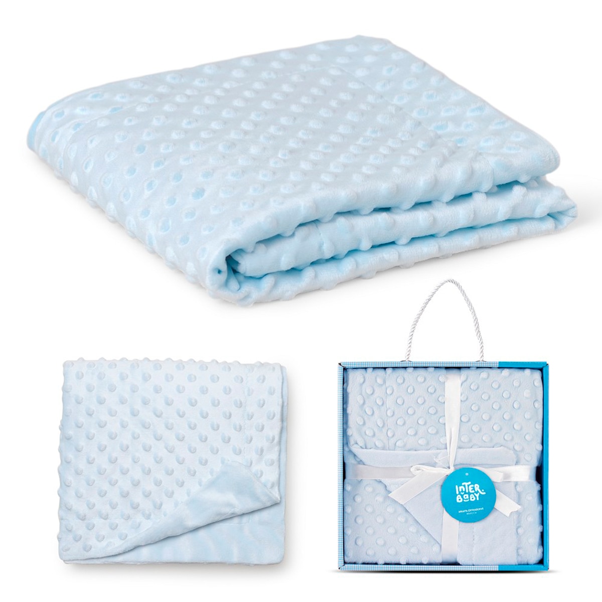 Manta Interbaby burbuja azul Azul-2