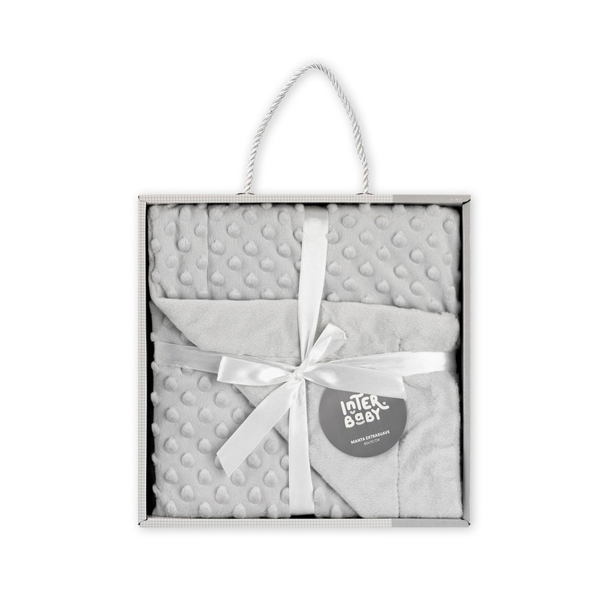 Manta Interbaby burbuja gris Gris-3