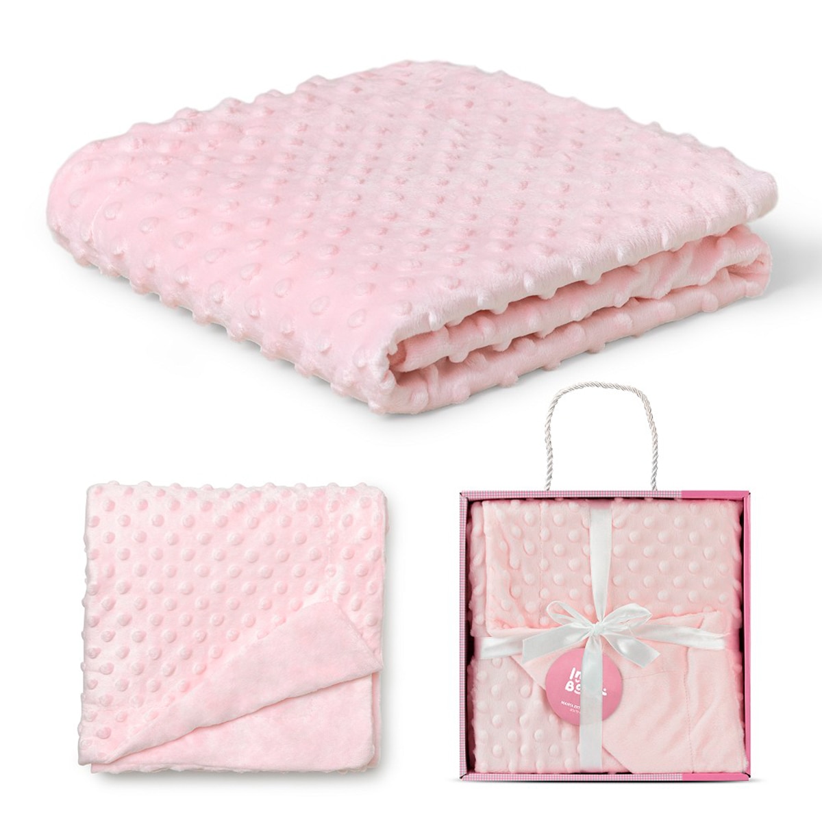 Manta Interbaby burbuja rosa Rosa-2