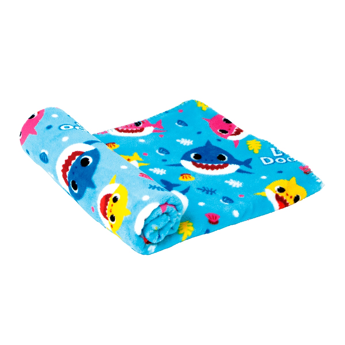 Manta coral 150x95 200gsm Baby Shark Multicolor-1
