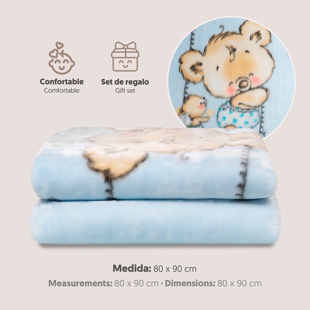 Manta rachel babysac Azul-2