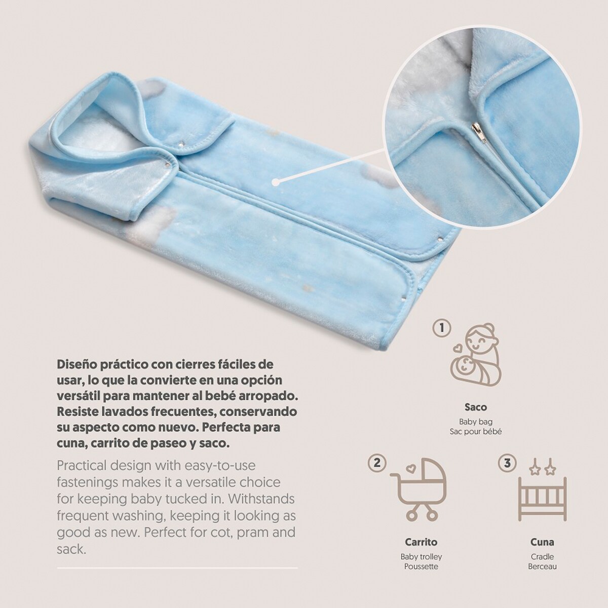 Manta rachel babysac Azul-3