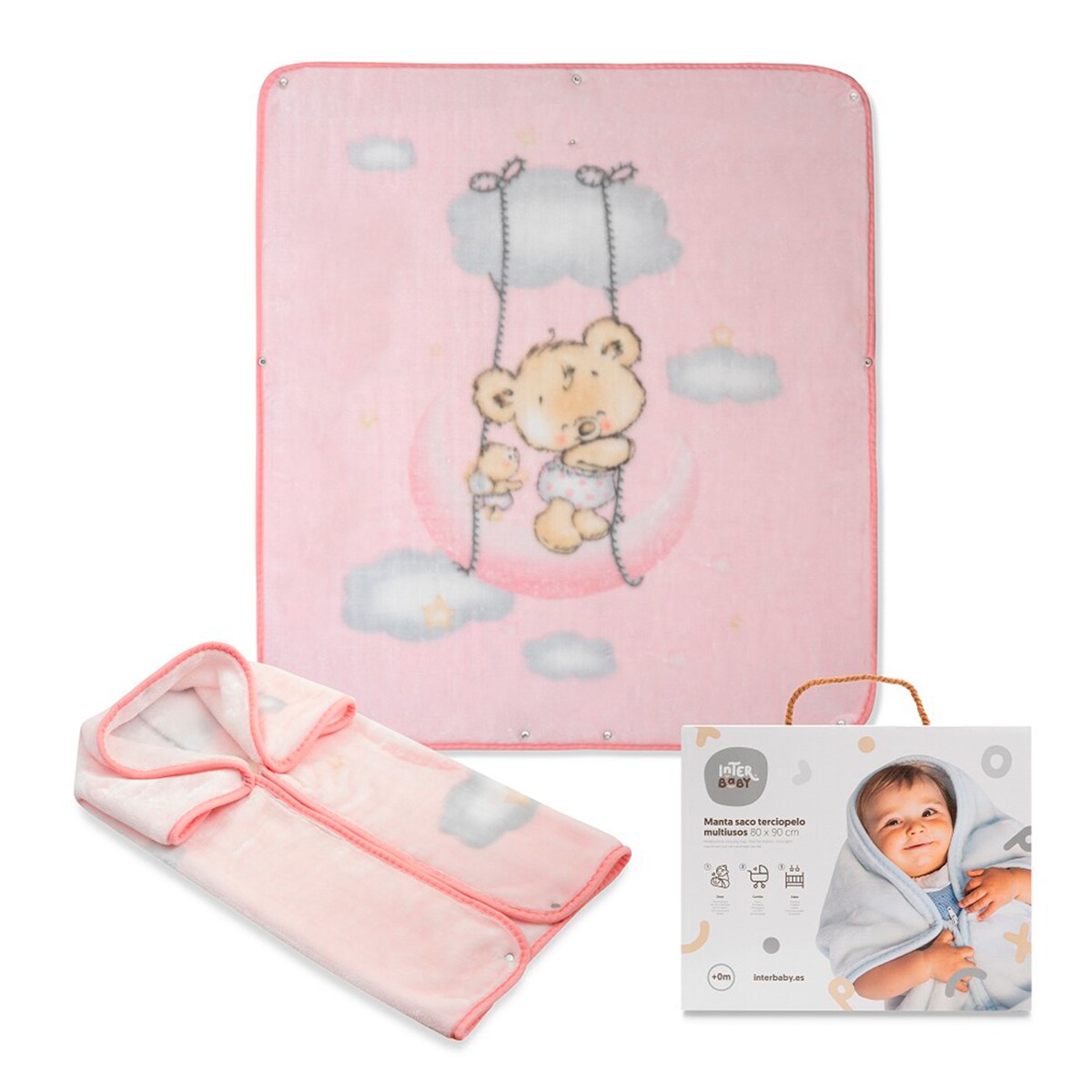 Manta rachel babysac Rosa-1
