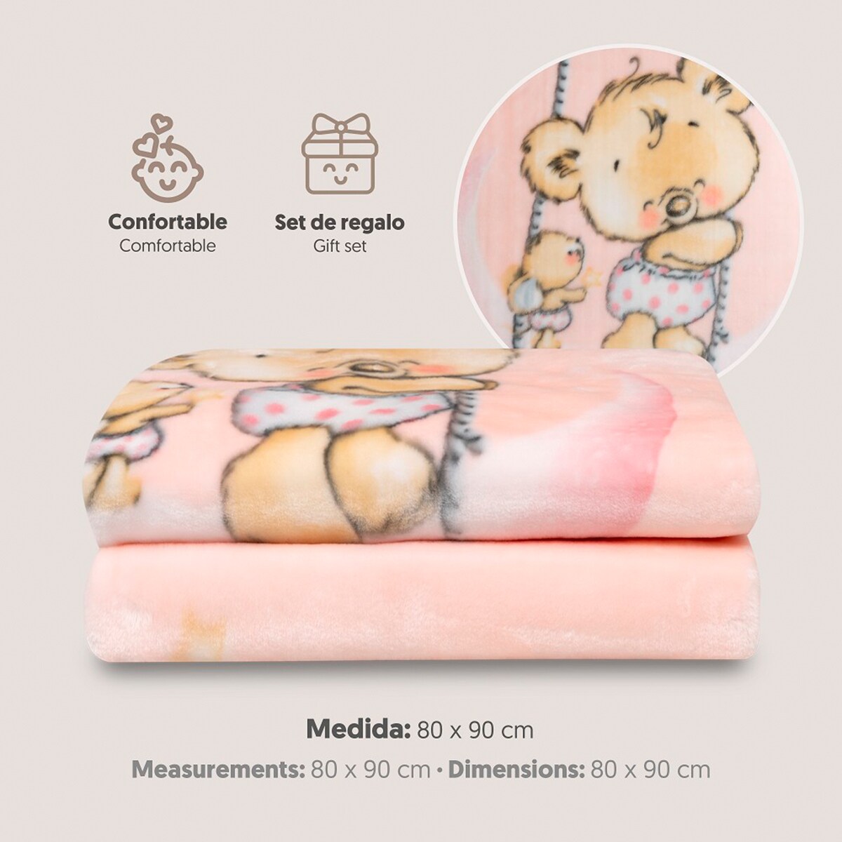 Manta rachel babysac Rosa-3