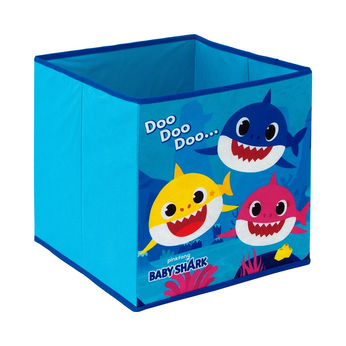 Cubo Contenedor 31x31x31cm Baby Shark Multicolor-2