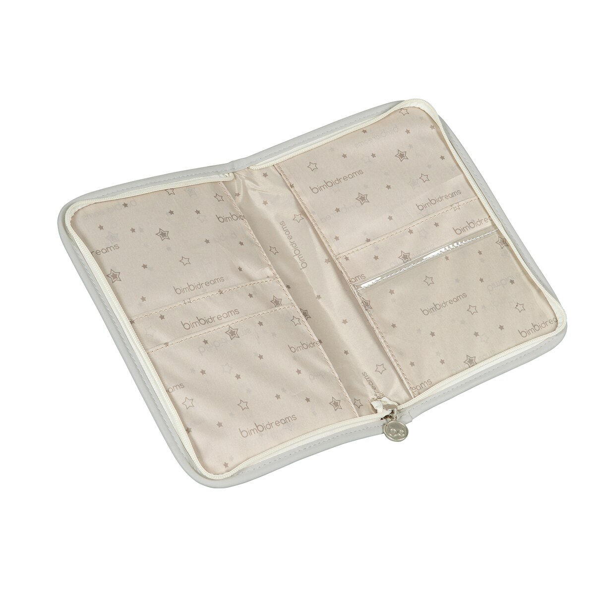 Porta documentos bimbiclass eco piel rayas interior: 100% poliéster Gris-2