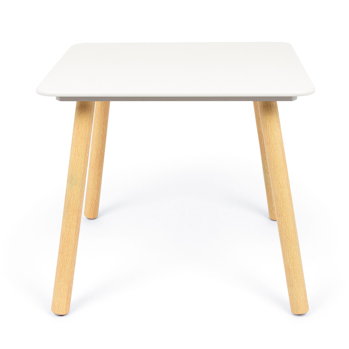 Set de mesa y sillas madera Blanco-4