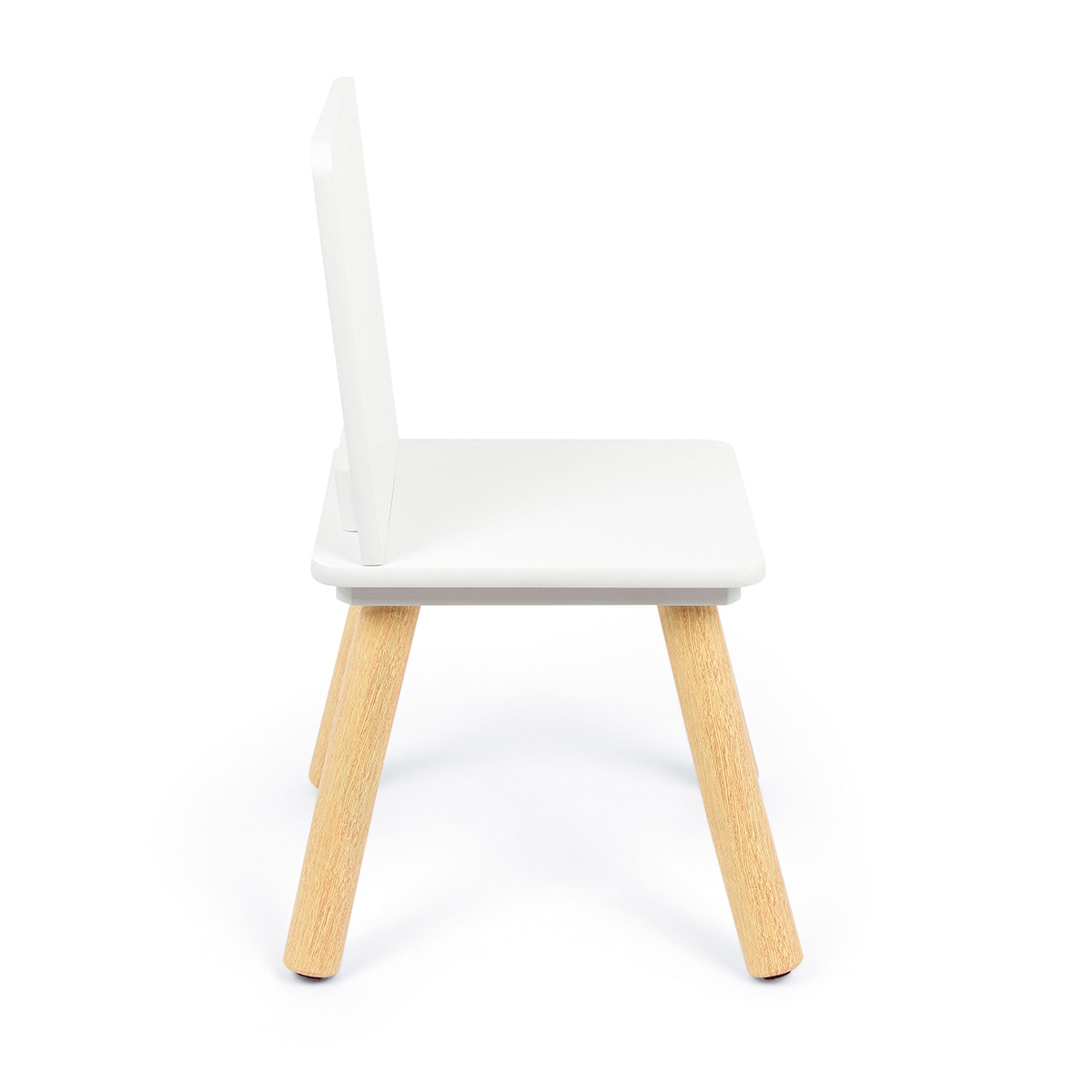 Set de mesa y sillas madera Blanco-7