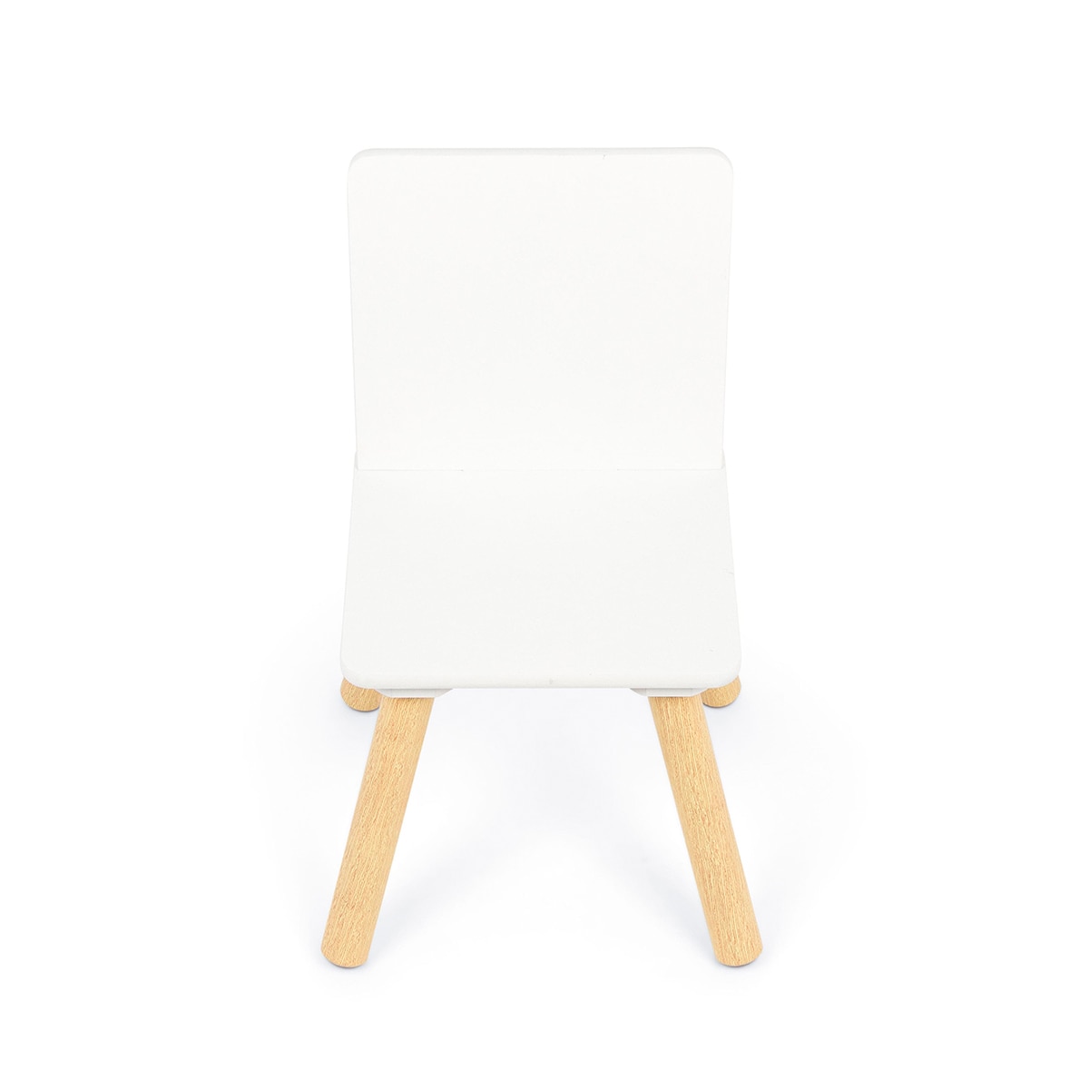 Set de mesa y sillas madera Blanco-8