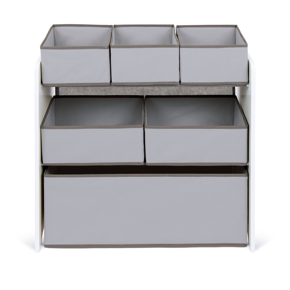 Organizador madera con 6 cubetas Blanco-1