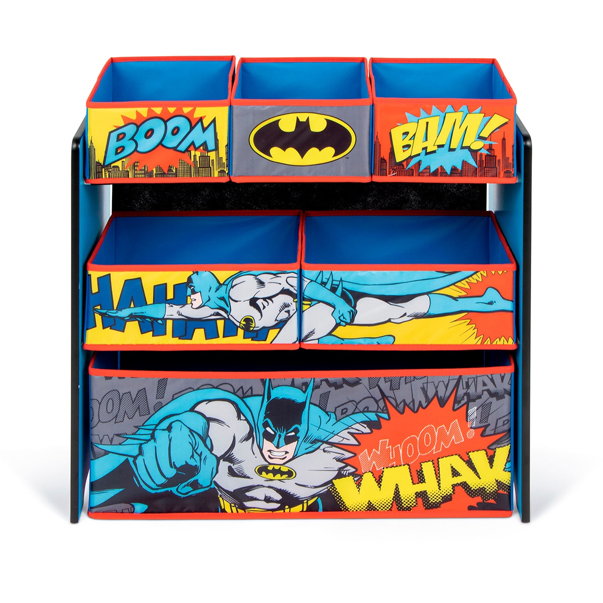 Organizador madera 6 cubetas batman Multicolor-1