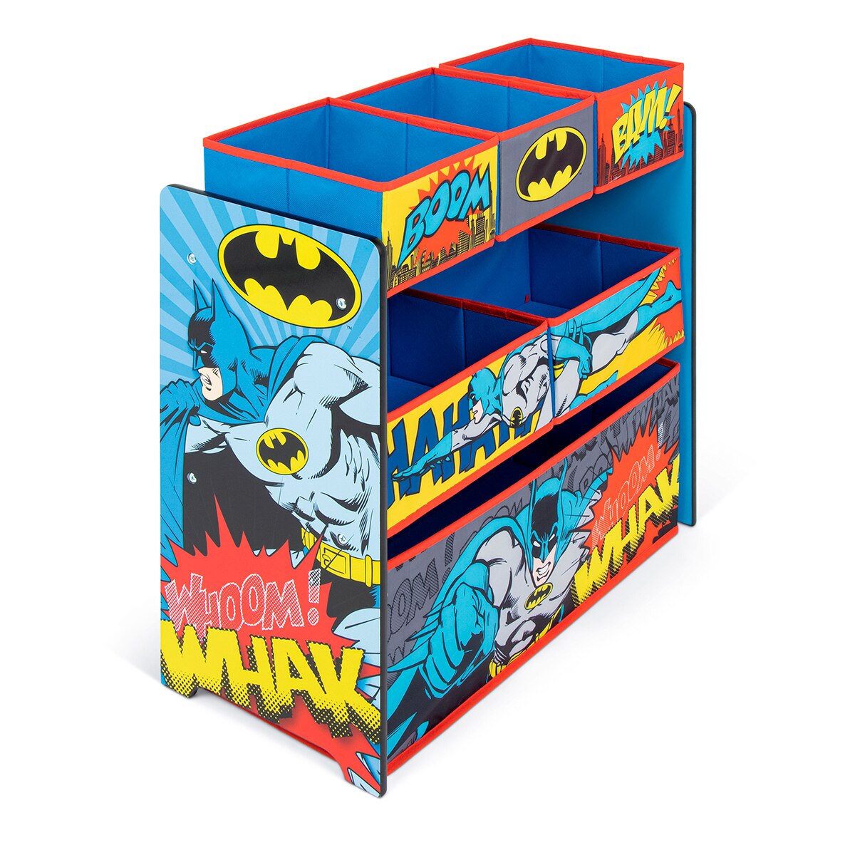 Organizador madera 6 cubetas batman Multicolor-2