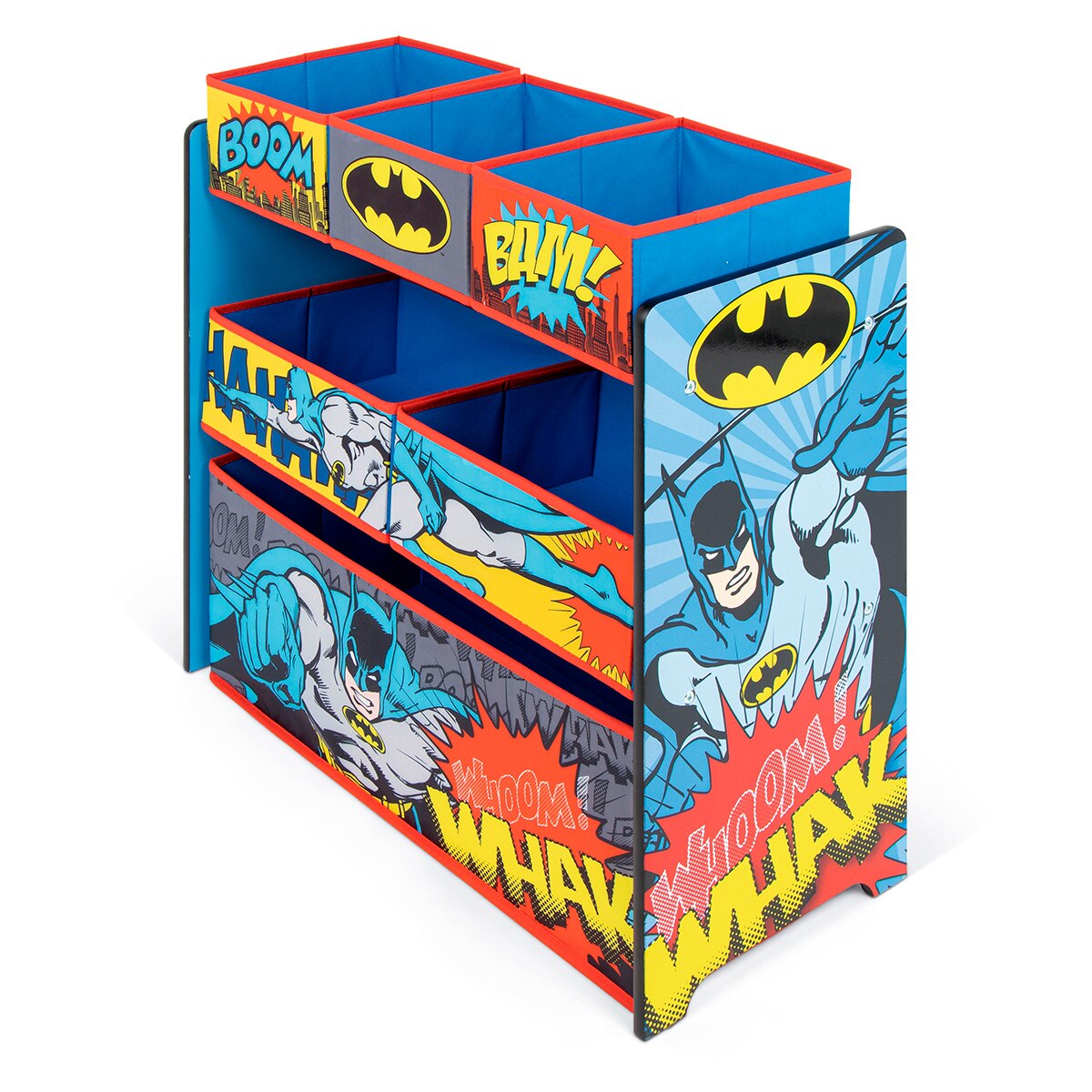 Organizador madera 6 cubetas batman Multicolor-3