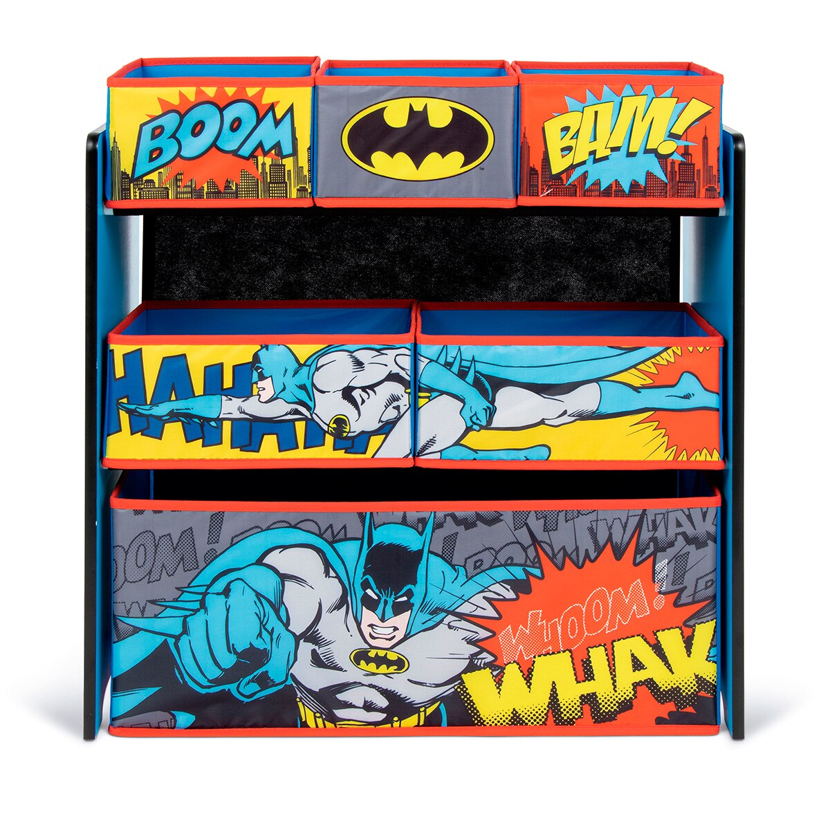 Organizador madera 6 cubetas batman Multicolor-6
