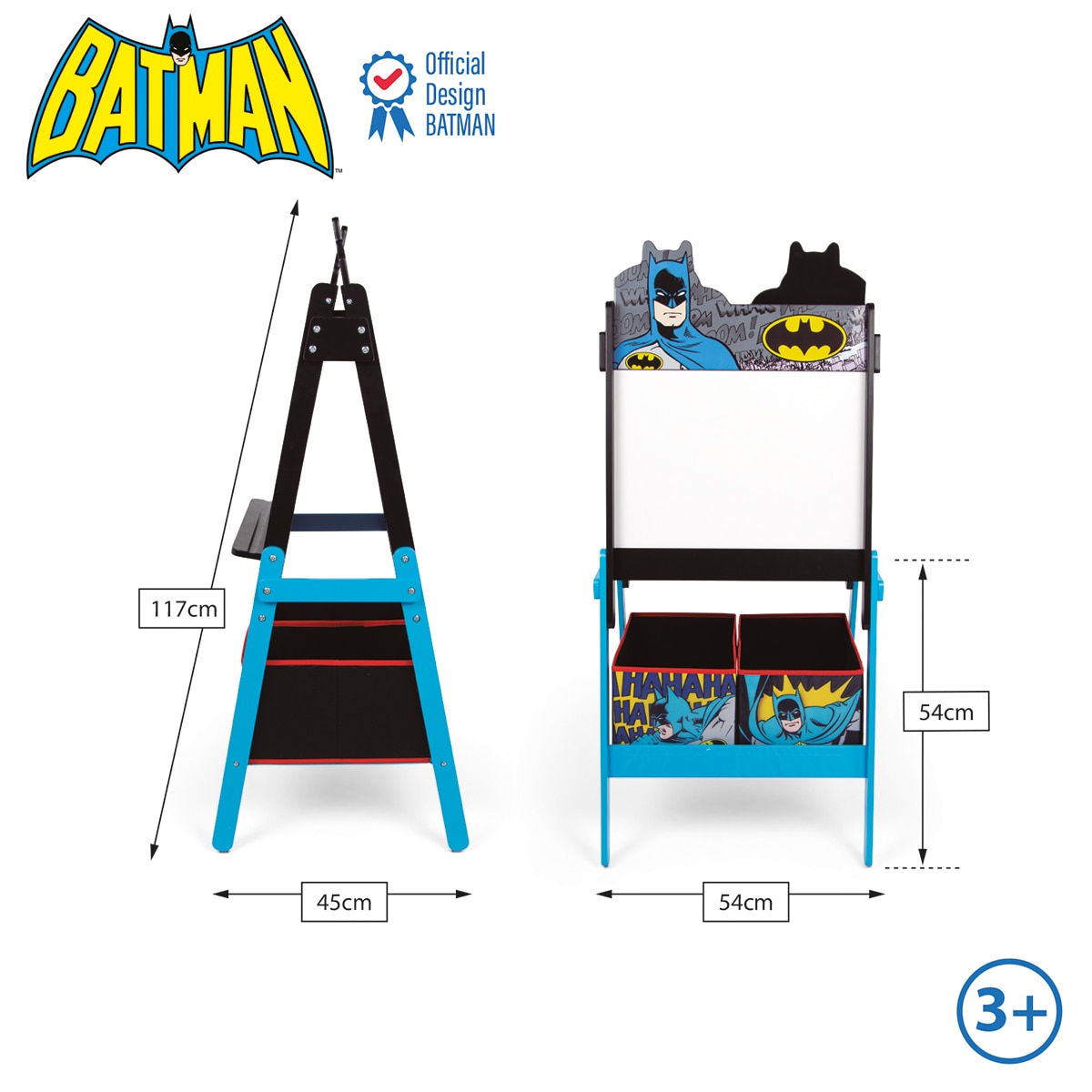 Pizarra doble c/almacenaje batman Multicolor-8