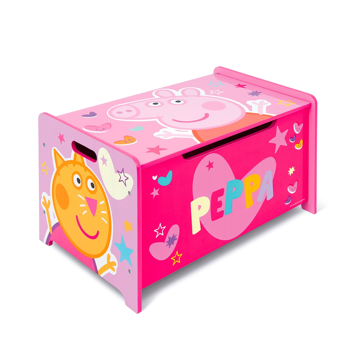 Juguetero madera peppa pig Rosa-5