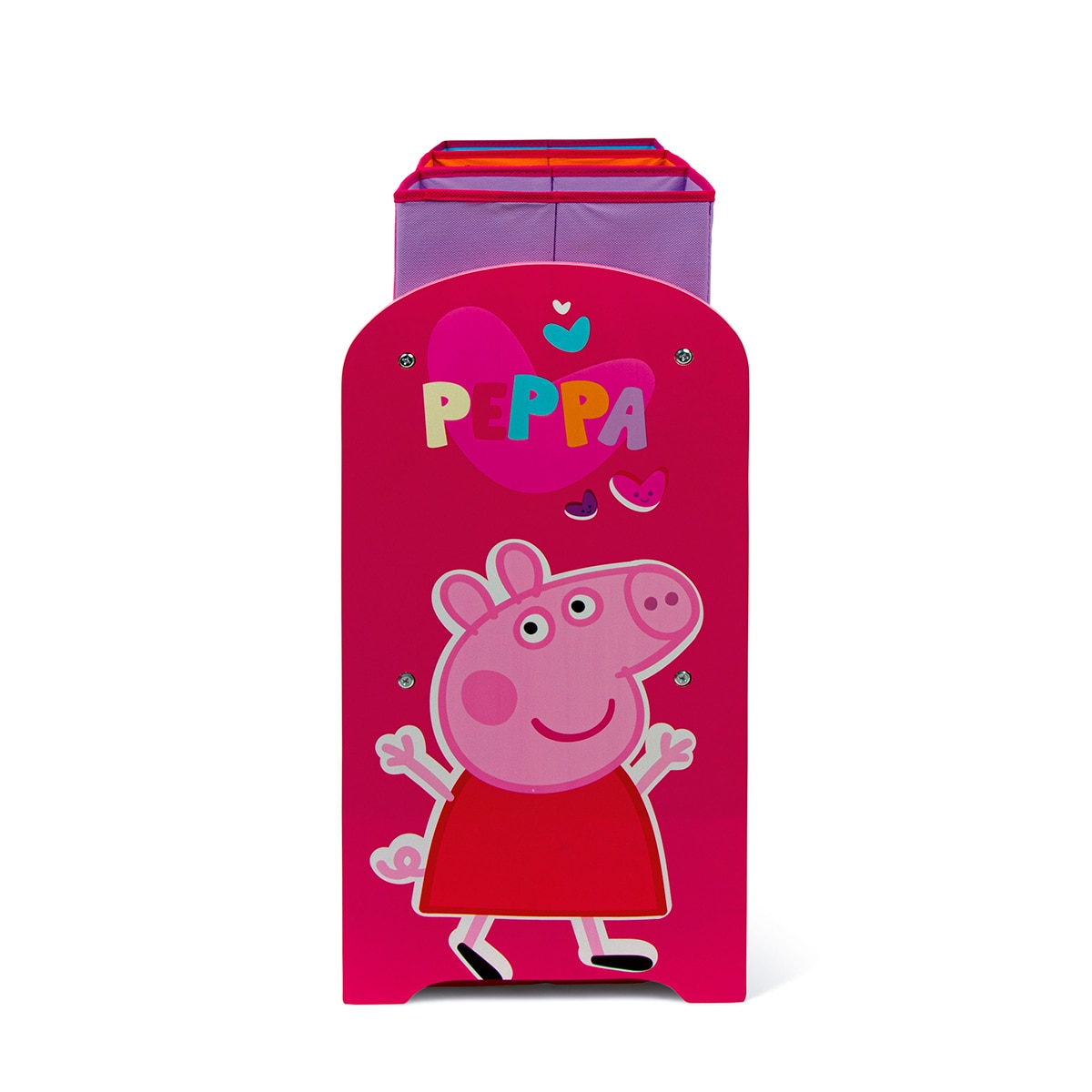 Organizador madera 6 cubetas peppa pig Rosa-4
