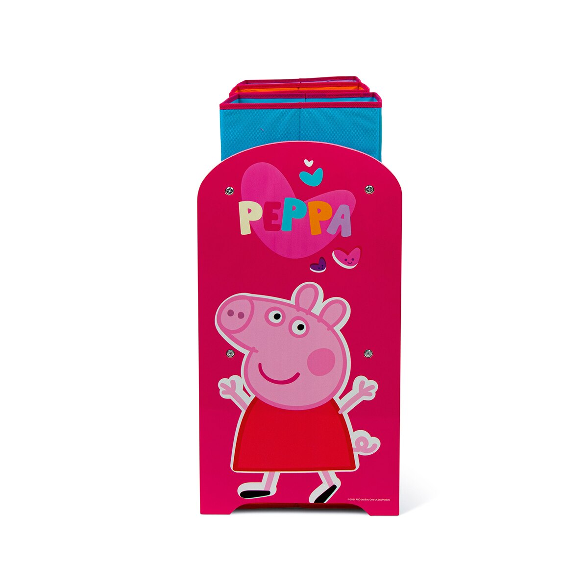 Organizador madera 6 cubetas peppa pig Rosa-5