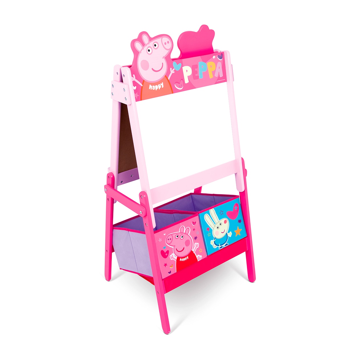 Pizarra doble almacenaje peppapig Rosa-2