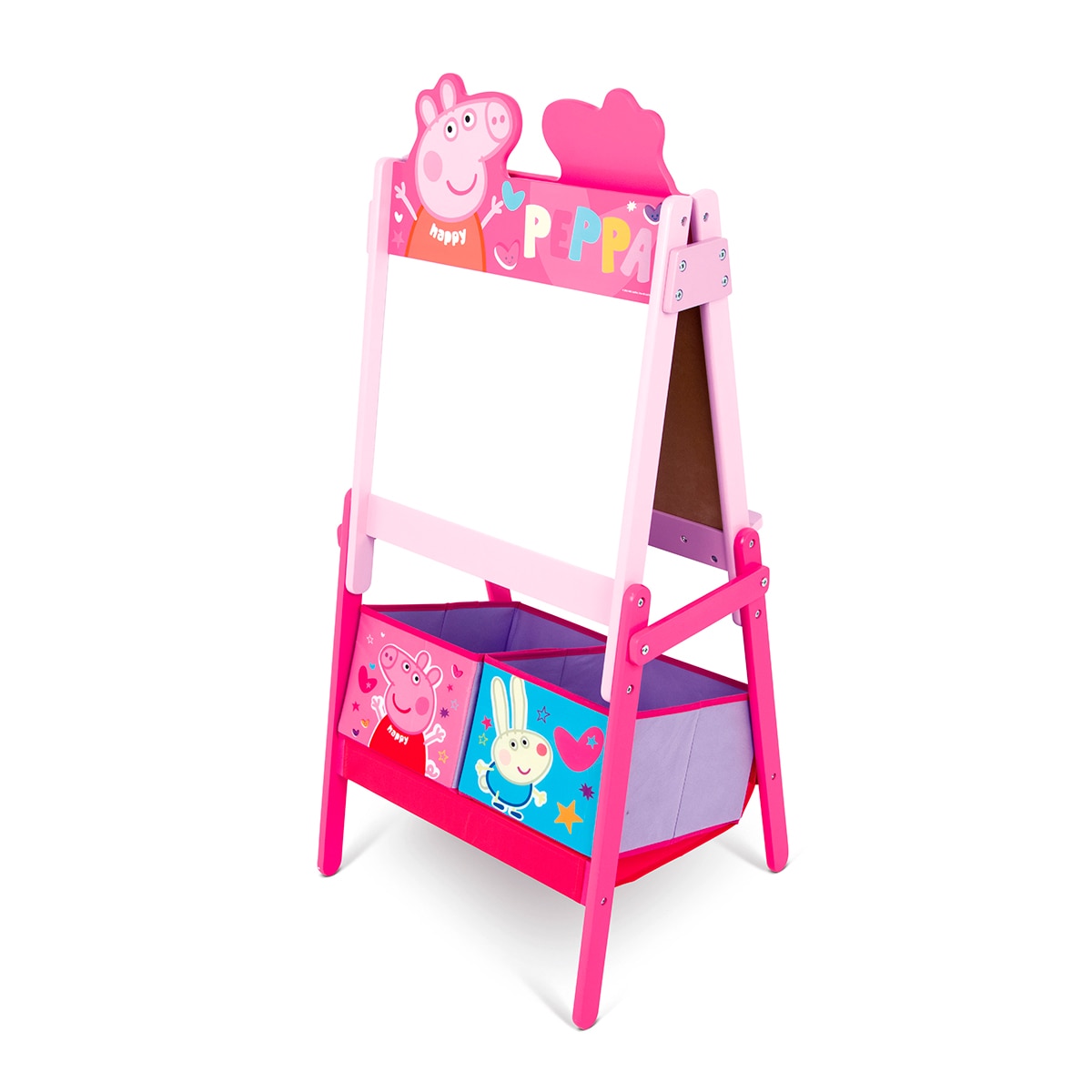 Pizarra doble almacenaje peppapig Rosa-3
