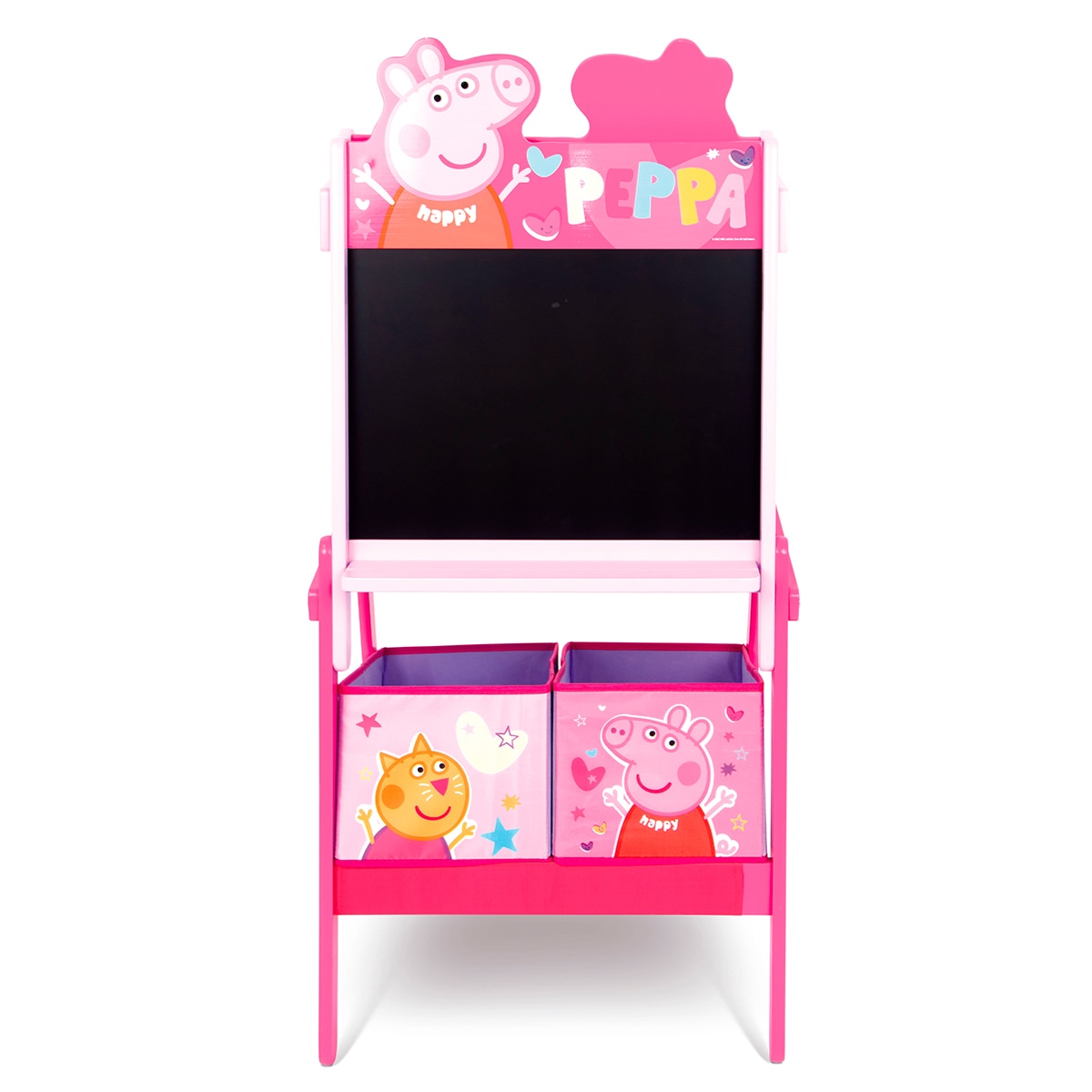 Pizarra doble almacenaje peppapig Rosa-4