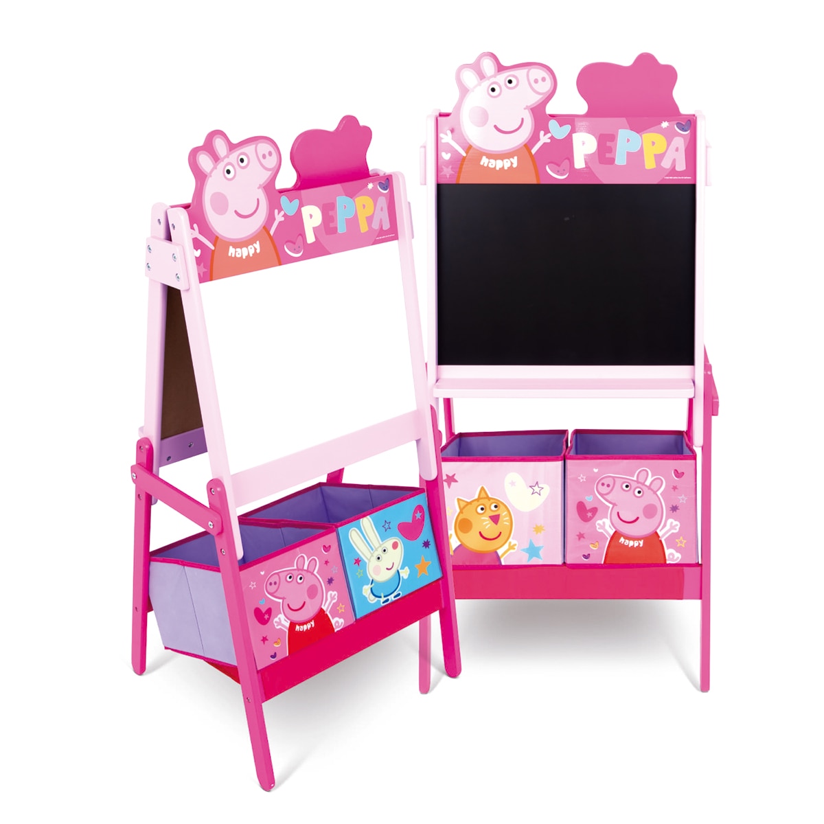 Pizarra doble almacenaje peppapig Rosa-7