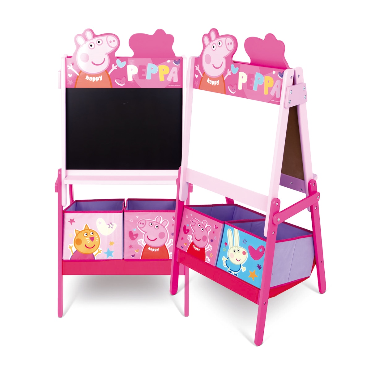 Pizarra doble almacenaje peppapig Rosa-8