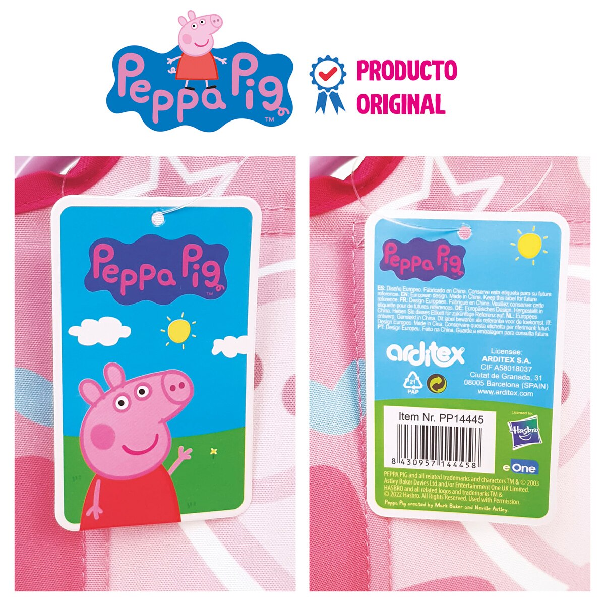 Silla plegable peppa pig Rosa-10