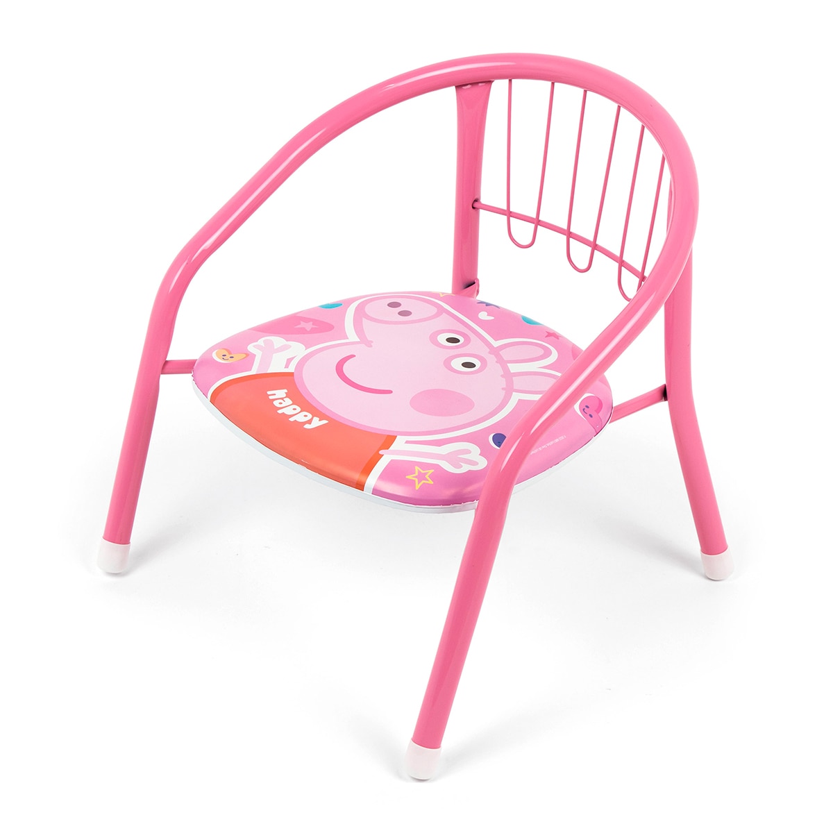Silla metal peppa pig Rosa-3