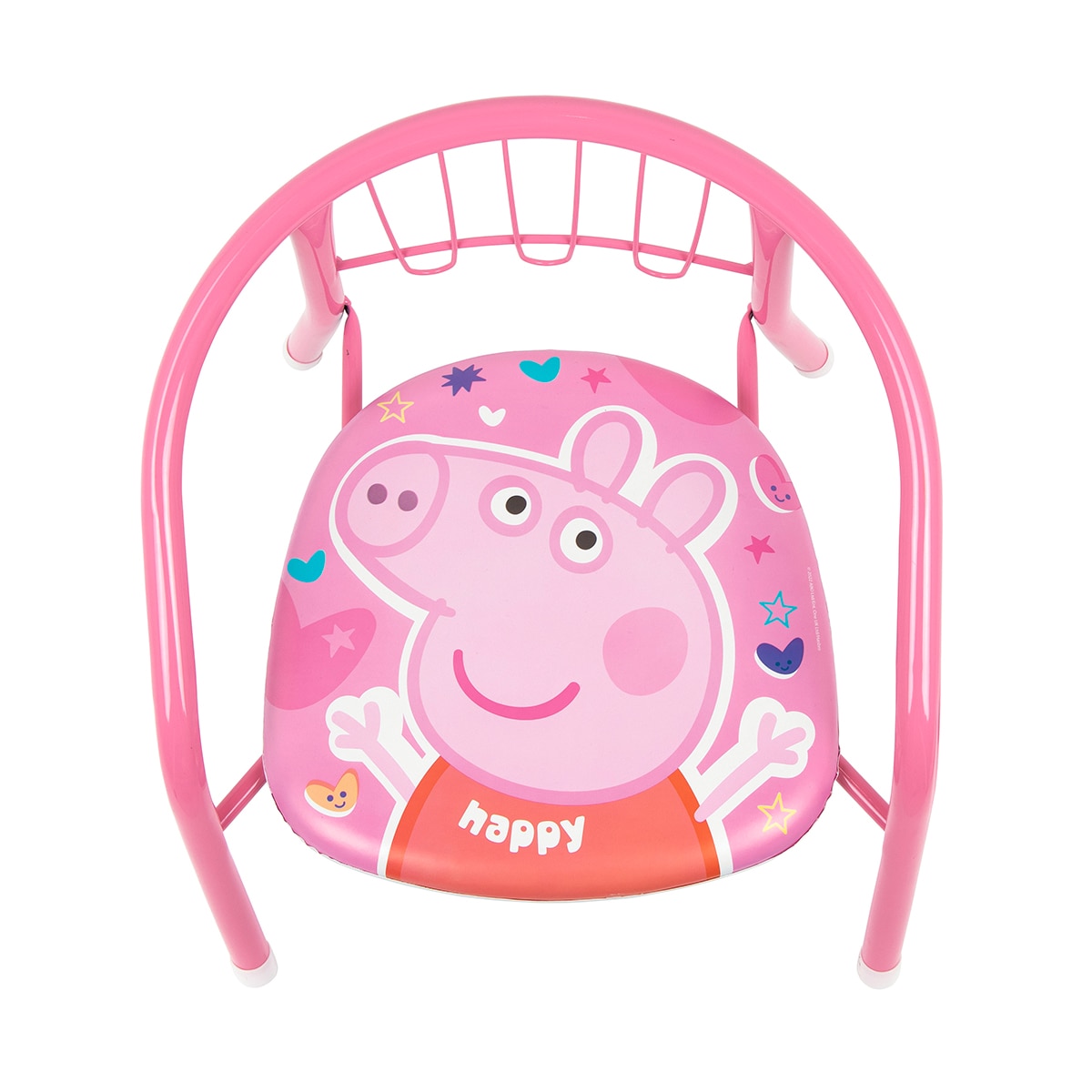 Silla metal peppa pig Rosa-4