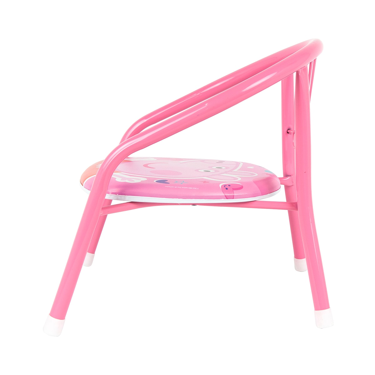 Silla metal peppa pig Rosa-5