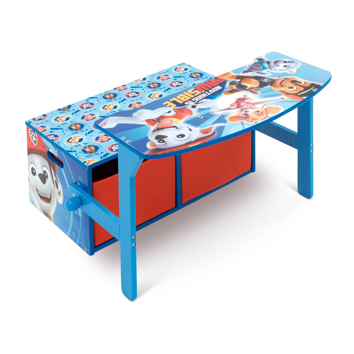 Pupitre-banco-toybox 3en1 madera paw patrol Multicolor-3