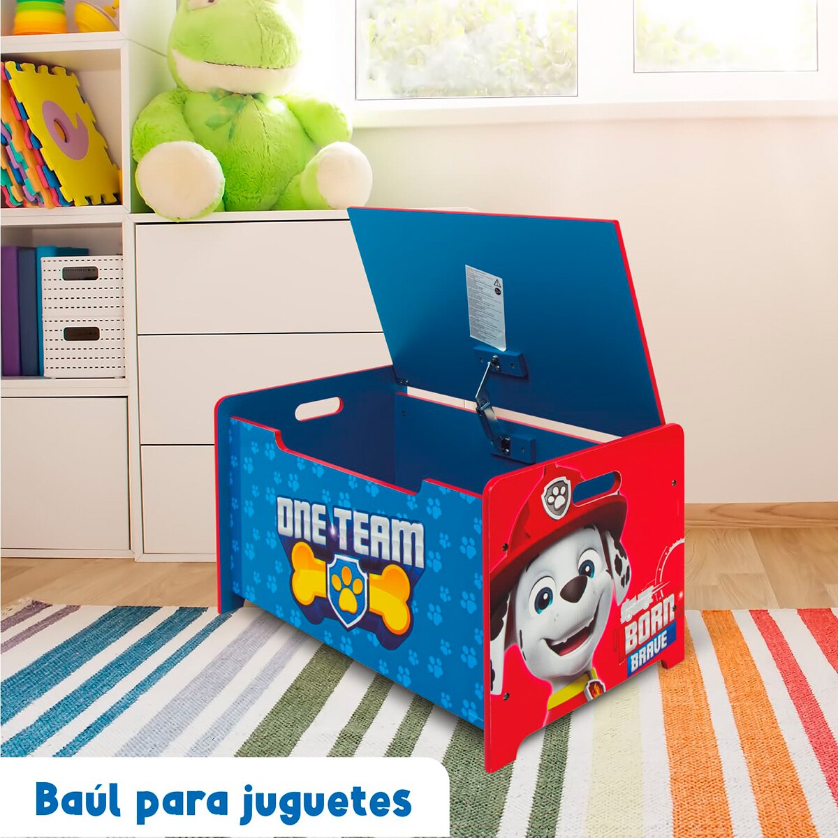 Juguetero madera paw patrol Multicolor-9