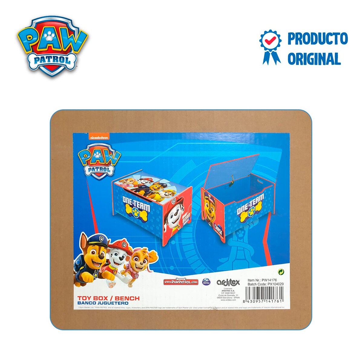 Juguetero madera paw patrol Multicolor-11