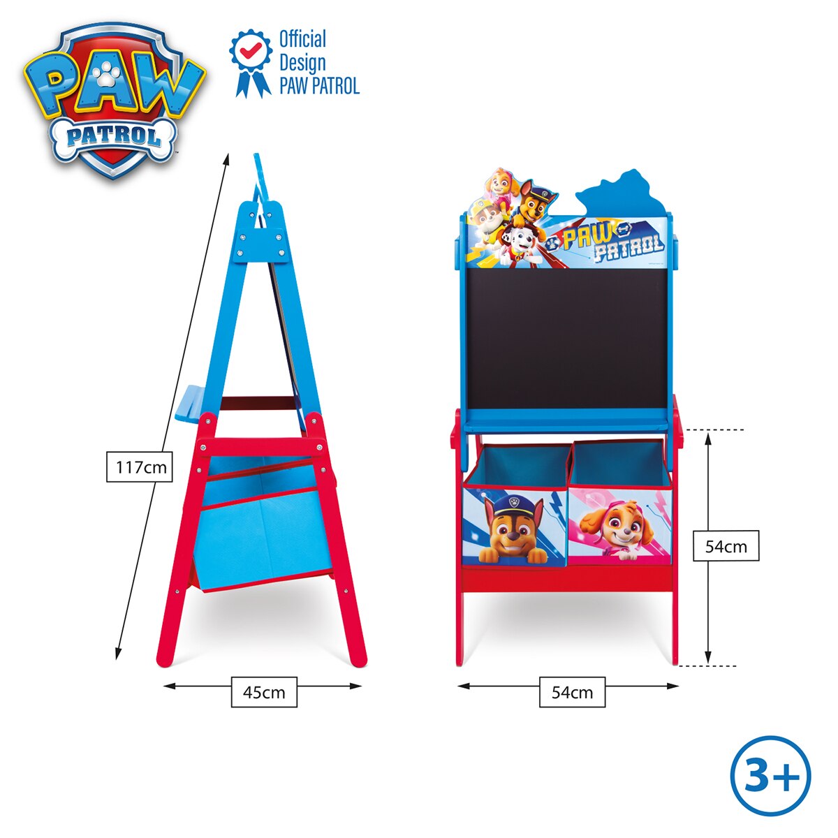 Pizarra doble almacenaje paw patrol Multicolor-10