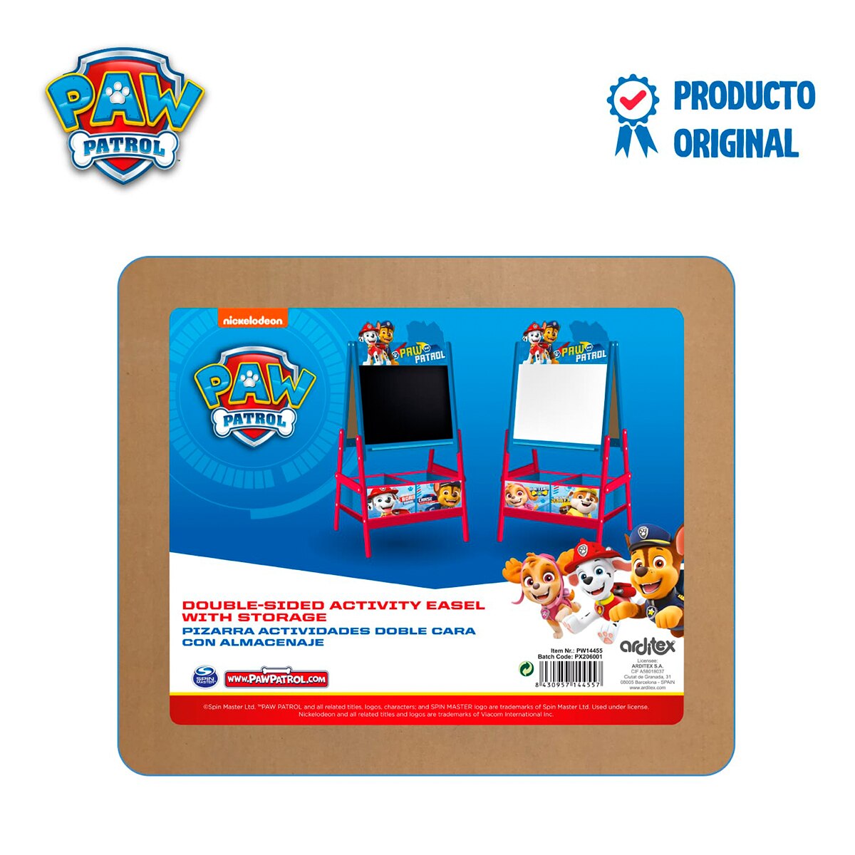 Pizarra doble almacenaje paw patrol Multicolor-14