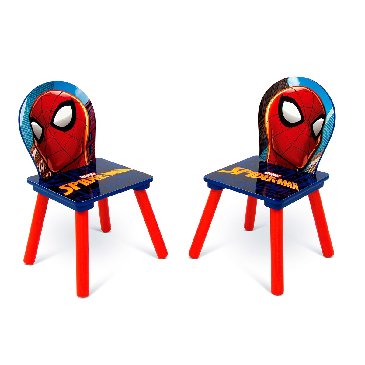 Set mesa + 2 sillas madera spider-man Multicolor-6