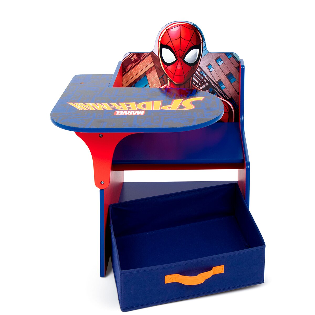 Silla pupitre c/contenedor madera spider-man Multicolor-4