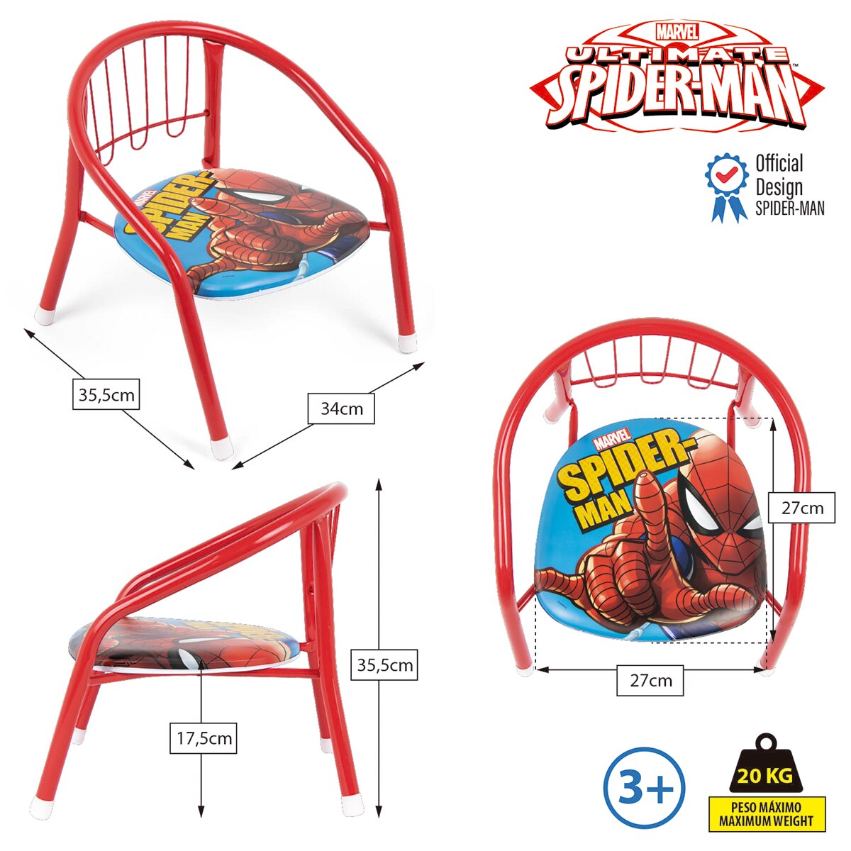 Silla metal spider-man Multicolor-6
