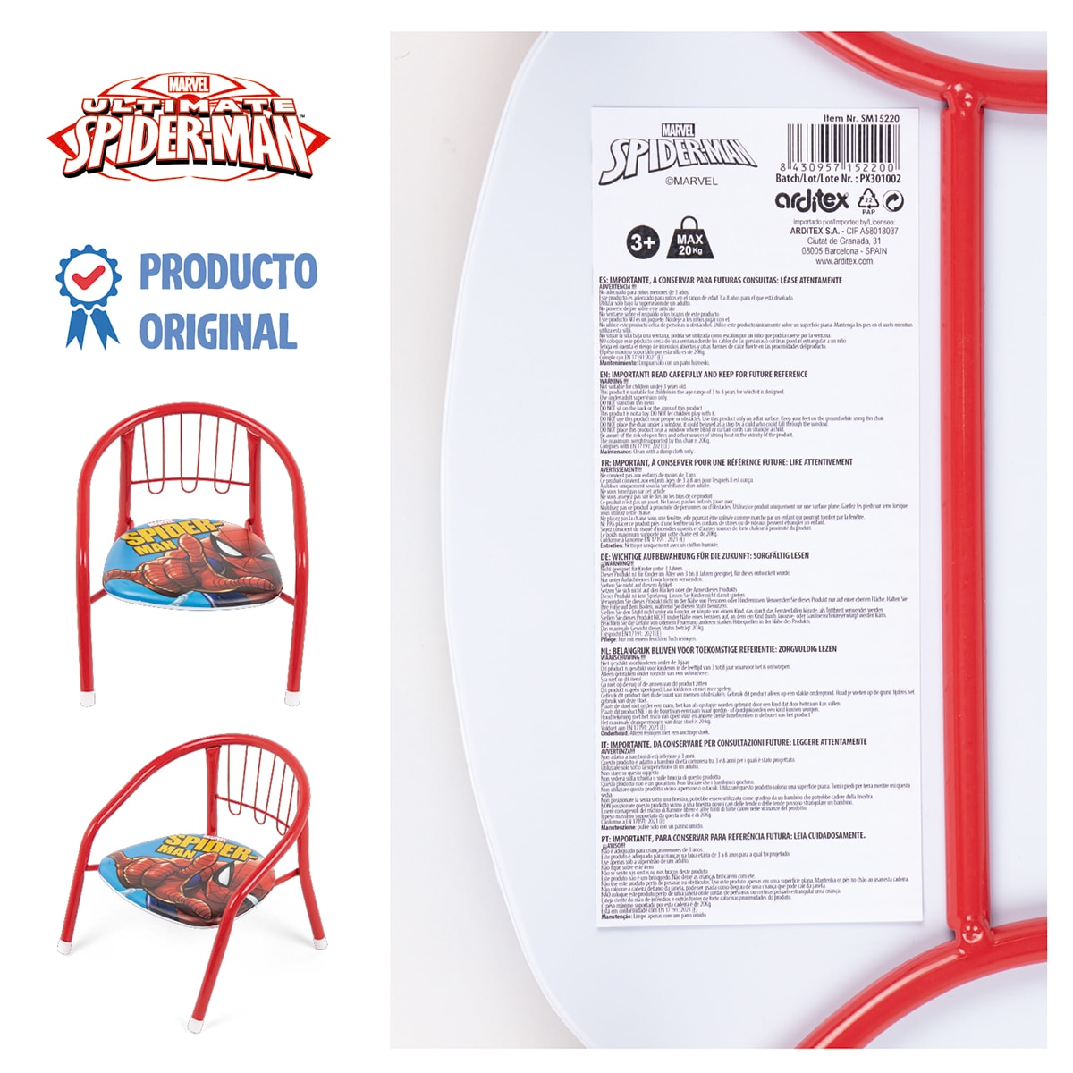 Silla metal spider-man Multicolor-10