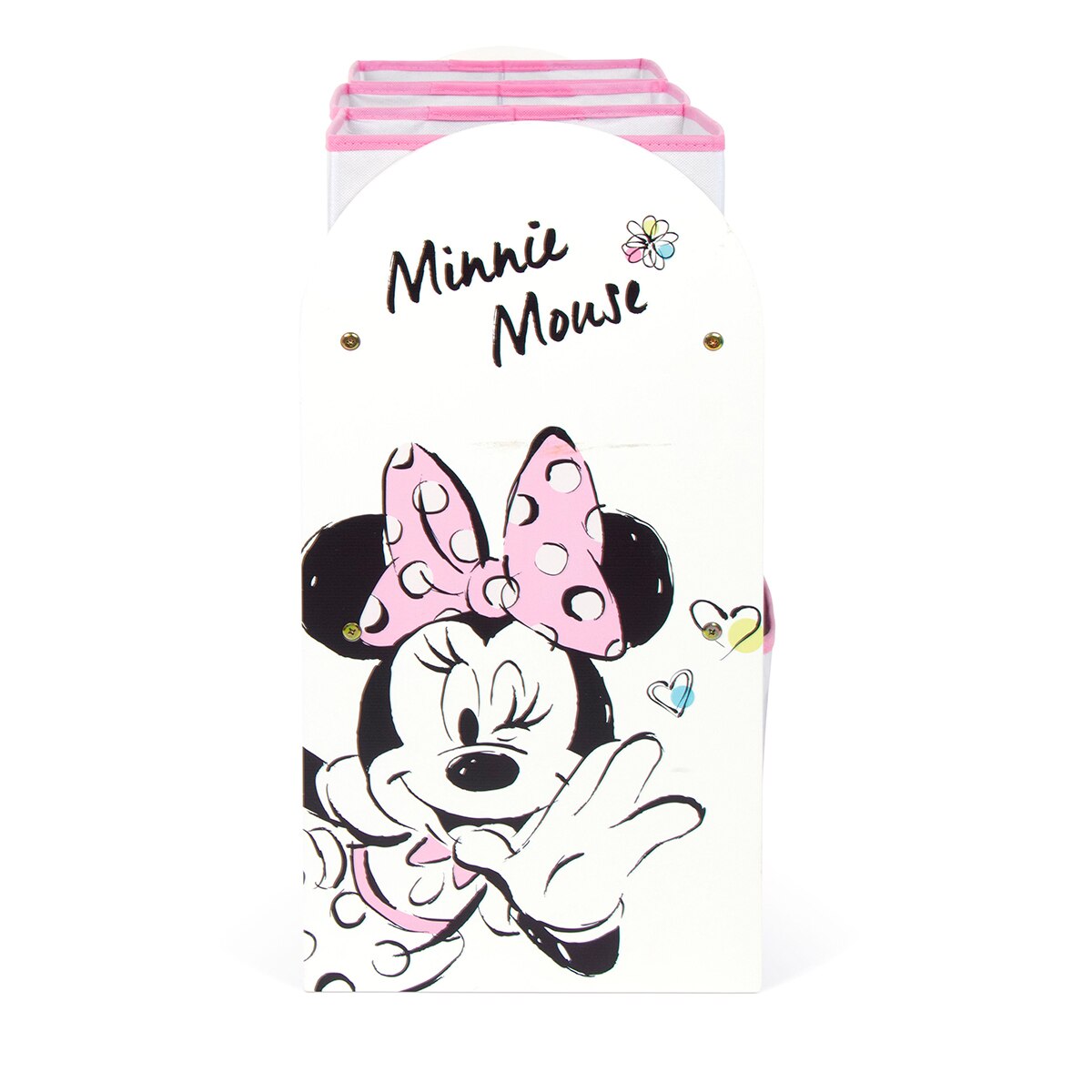 Organizador madera 6cubetas minnie classic Blanco-4