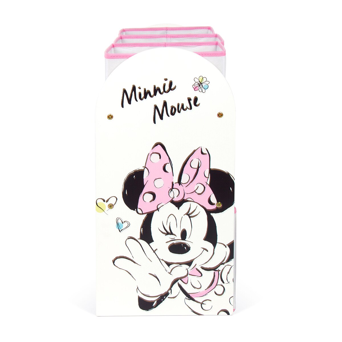 Organizador madera 6cubetas minnie classic Blanco-5
