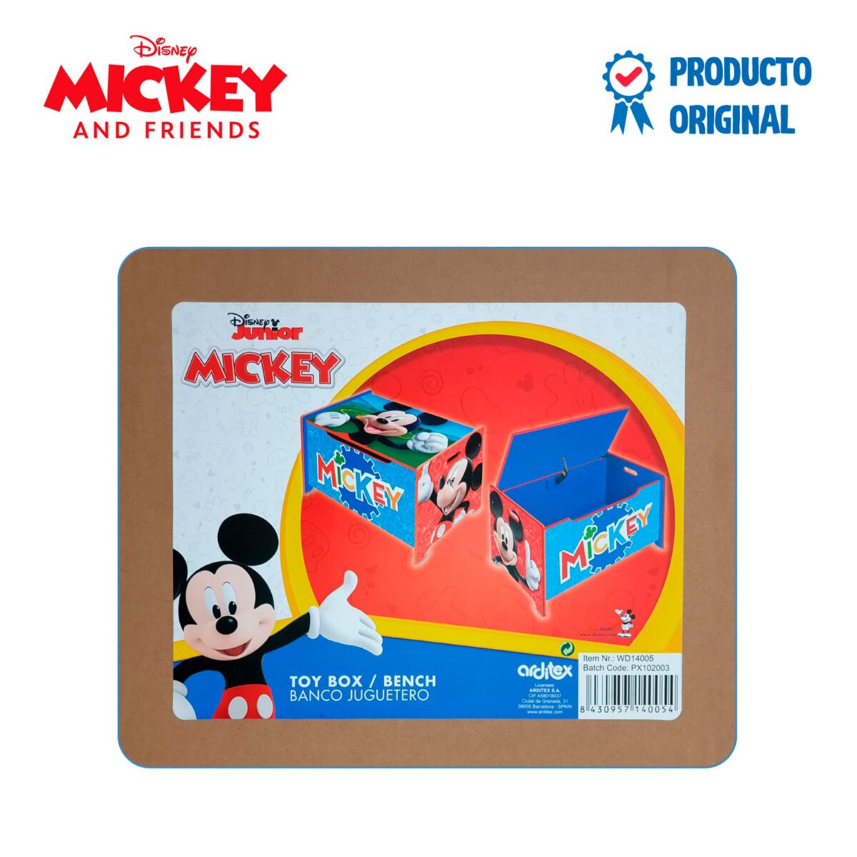 Juguetero madera mickey Multicolor-12