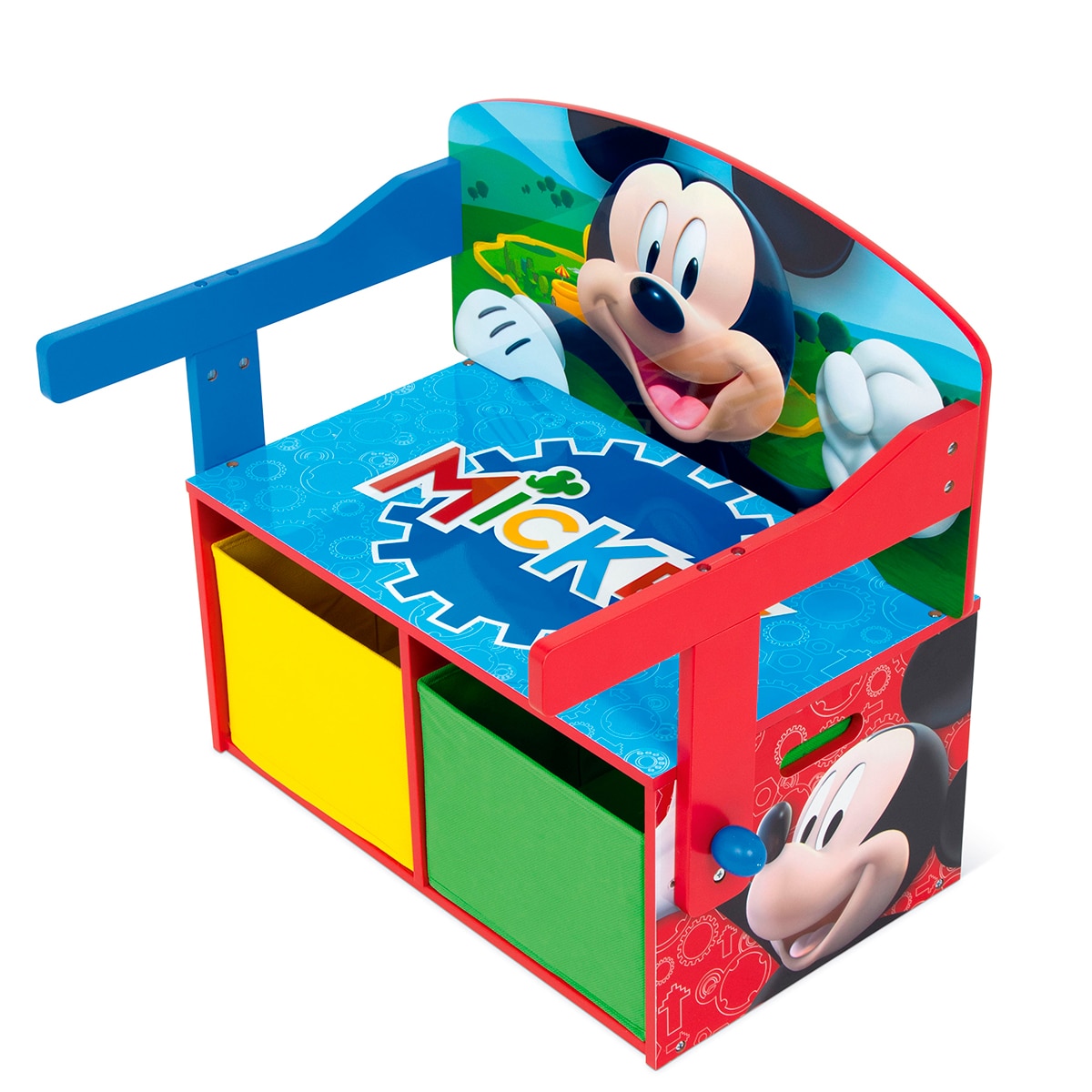 Pupitre-banco-toybox 3en1 madera mickey Multicolor-4